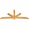 Ekena Millwork Alberta Rough Sawn Timber Gable Bracket, Western Red Cedar, 108"W x 49"H x 4"D x 6"F, 11/12 Pitch GBW108X49X0406ALB00RWR - alternate 5